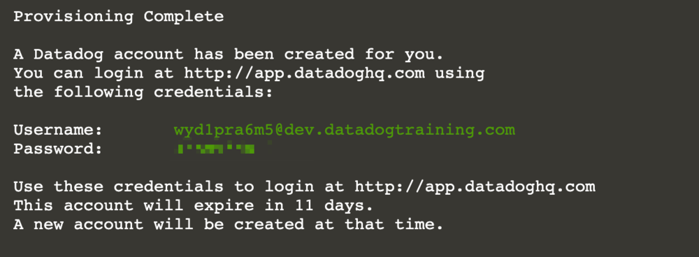 username password